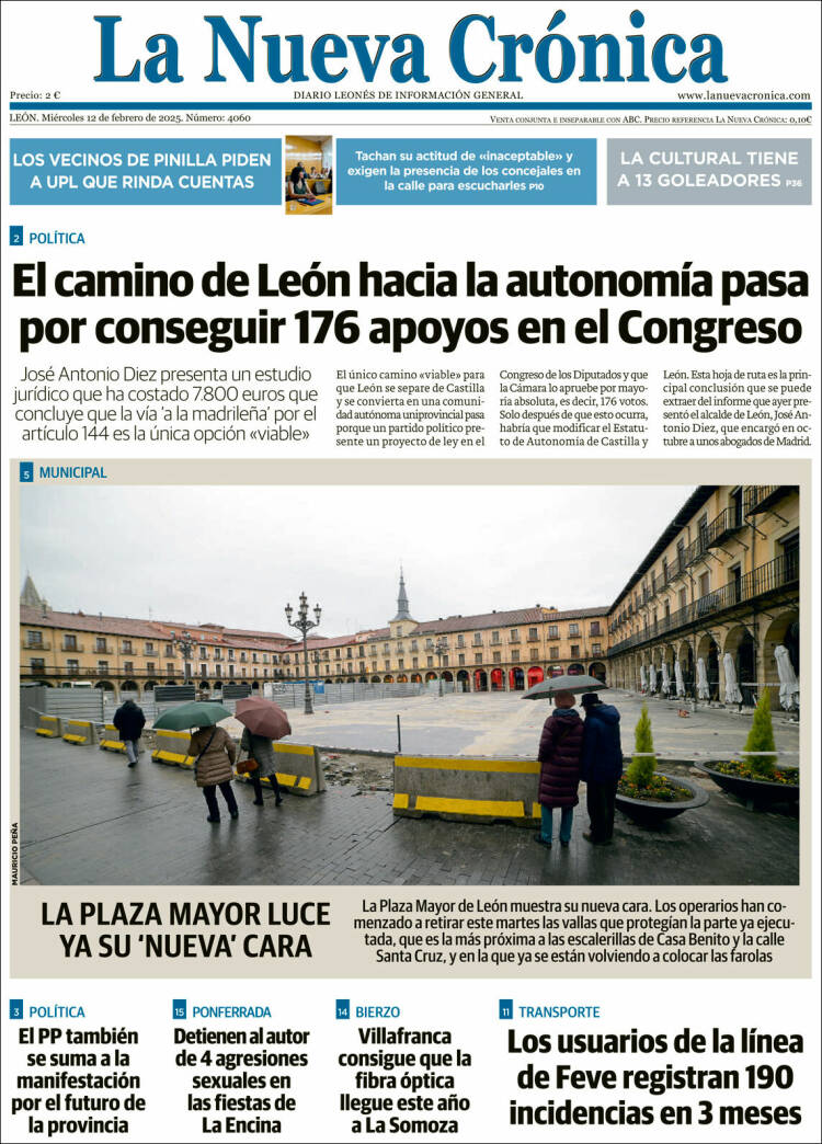 Portada de La Nueva Crónica (Spain)