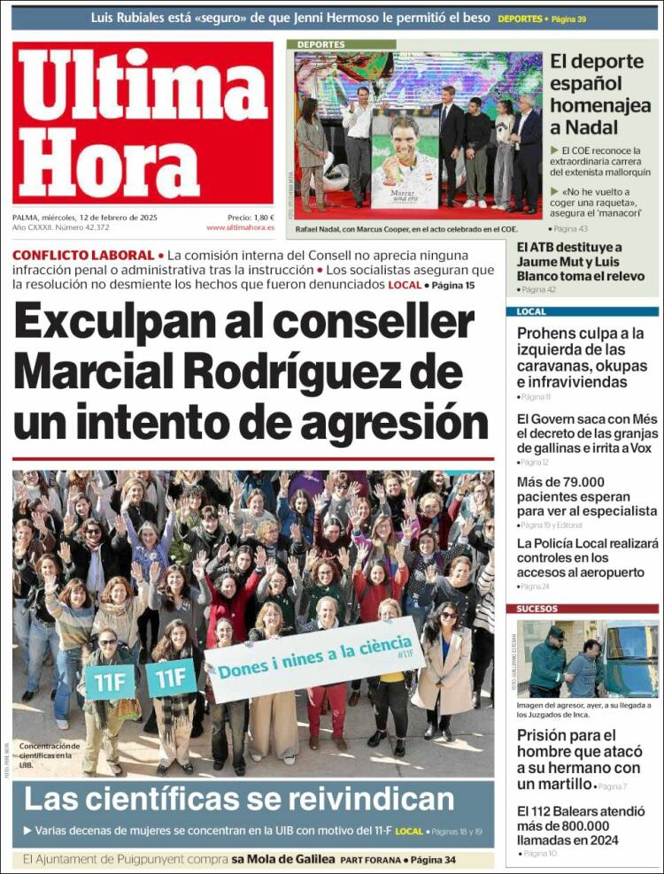 Portada de Última Hora (Spain)