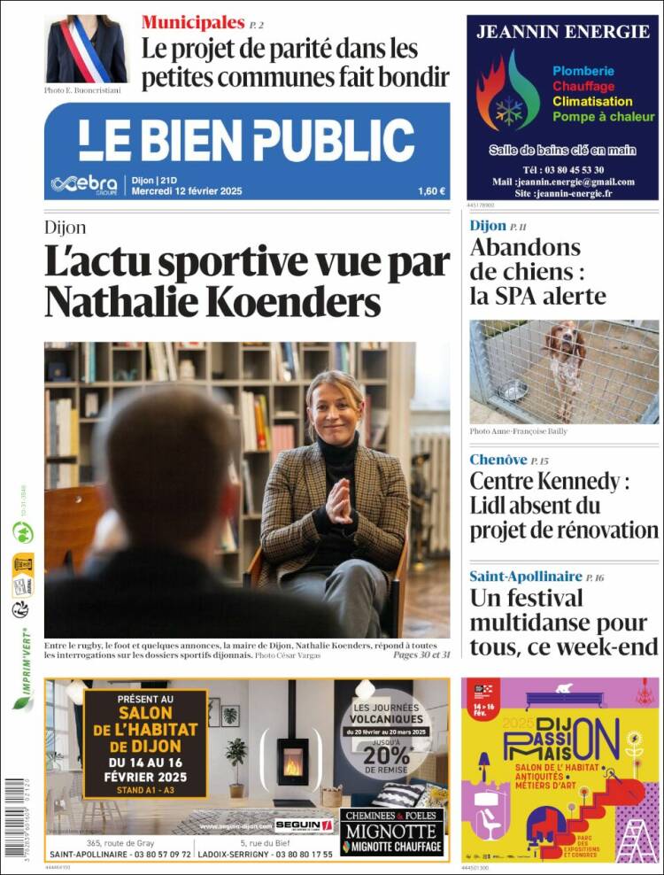 Portada de Le Bien Public (France)