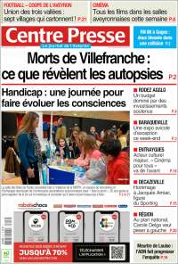 Portada de Centre Presse (France)