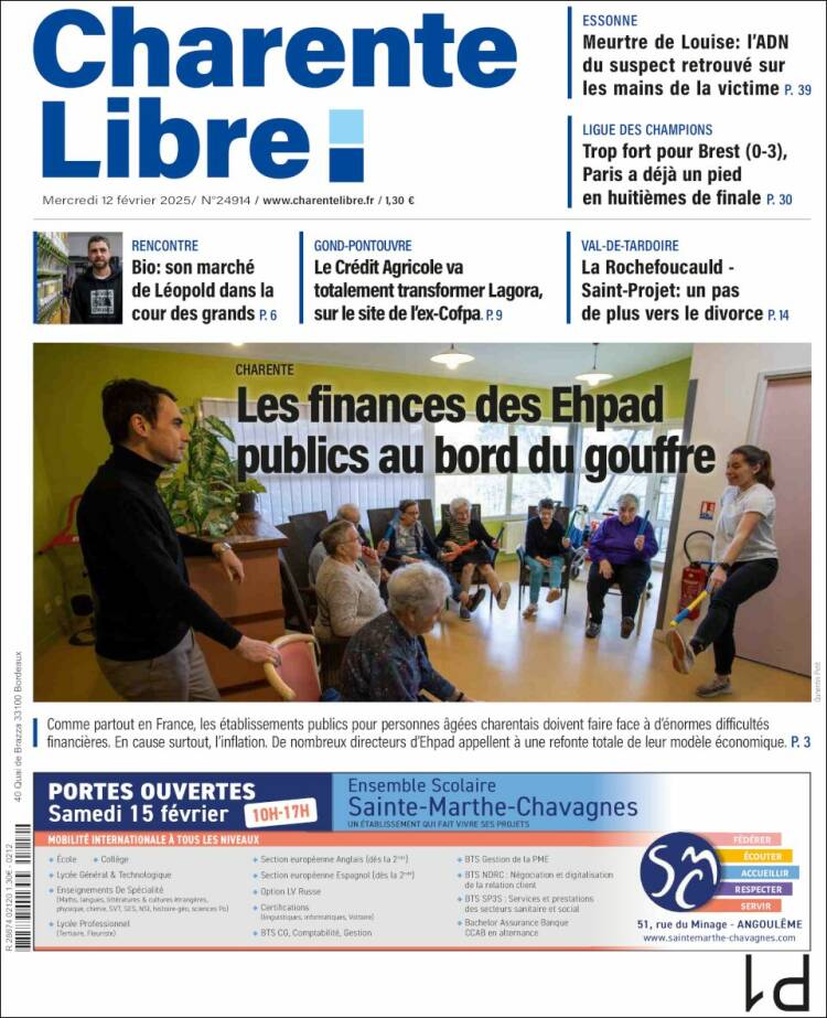 Portada de Charente Libre (France)