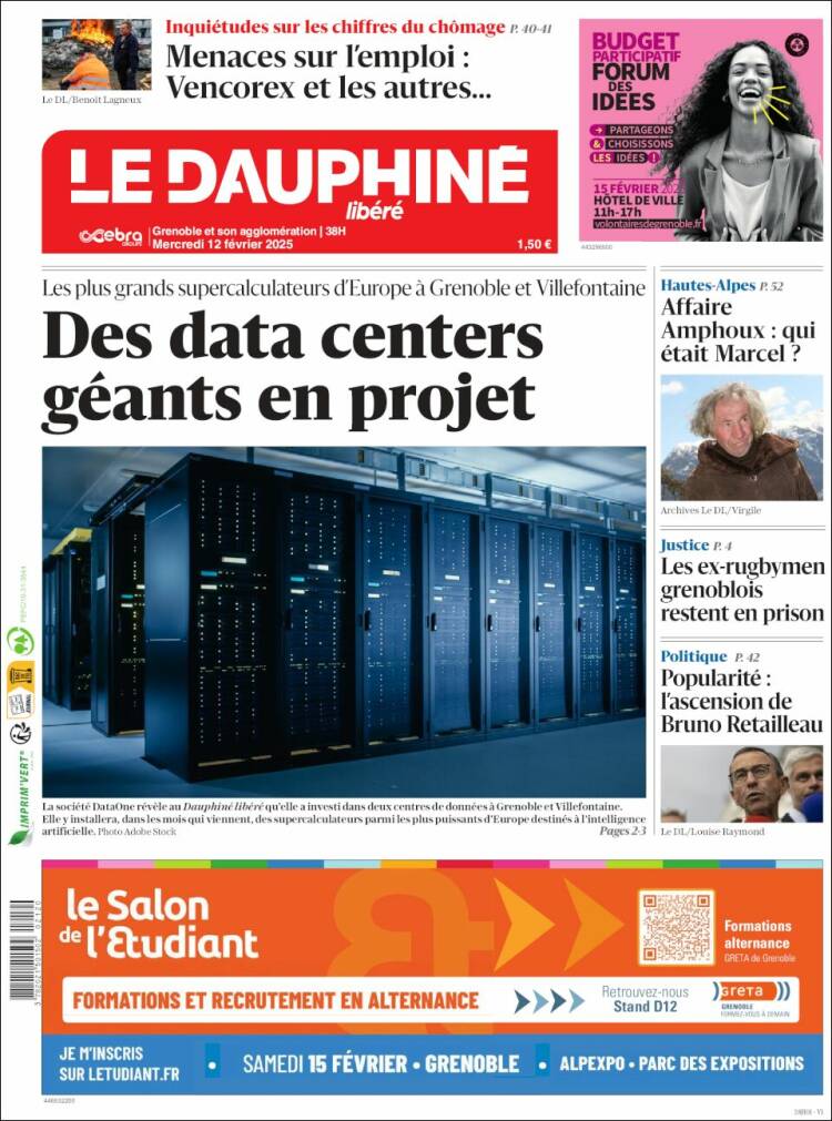 Portada de Le Dauphiné Libéré (France)