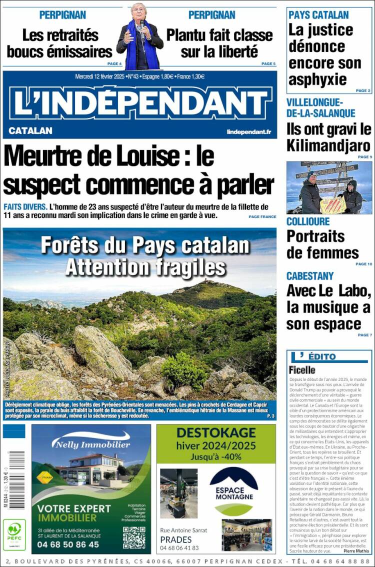 Portada de Le Indépendant (France)