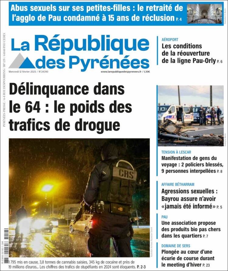 Portada de La République des Pyrénées (Francia)