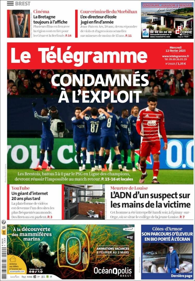 Portada de Télégramme (France)