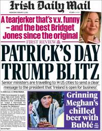 Portada de Irish Daily Mail (Irlanda)