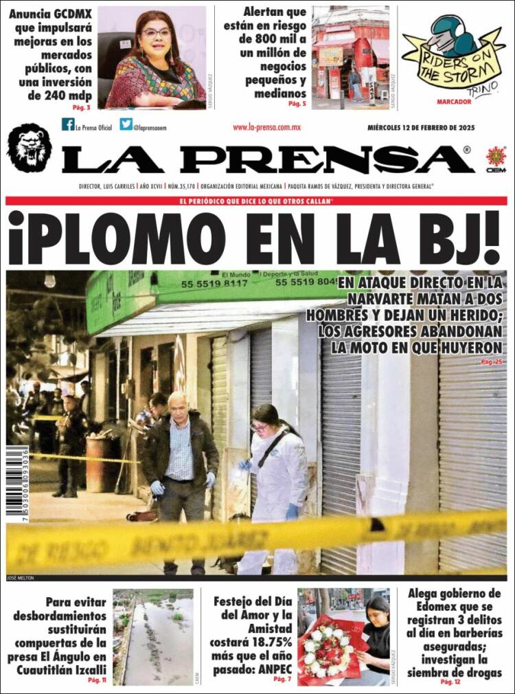 Portada de La Prensa (México)