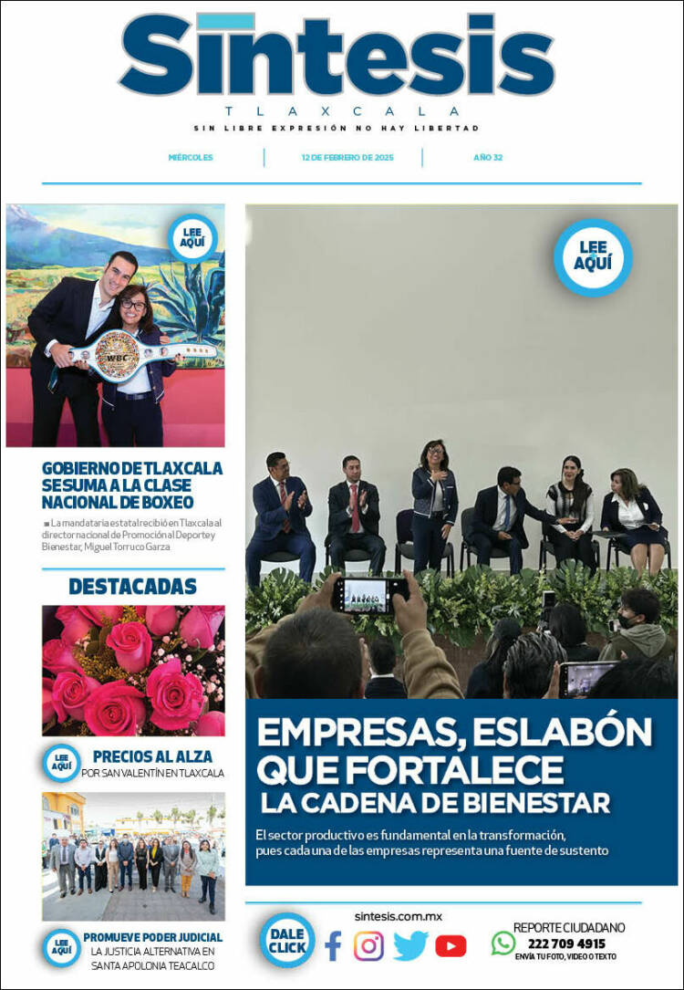 Portada de Síntesis de Tlaxcala (México)