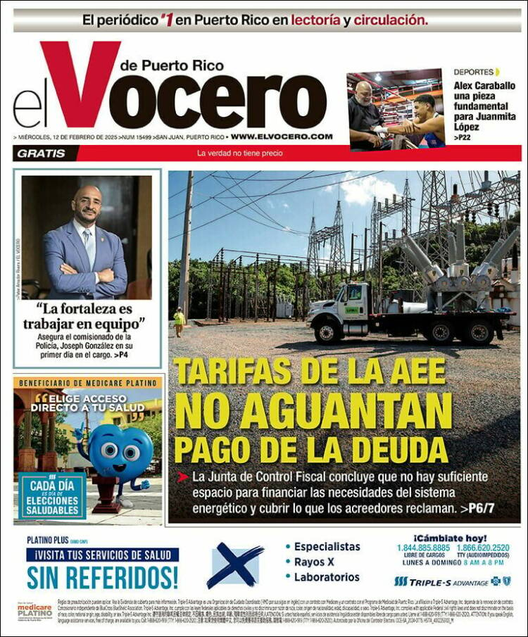 Portada de Vocero (Puerto Rico)