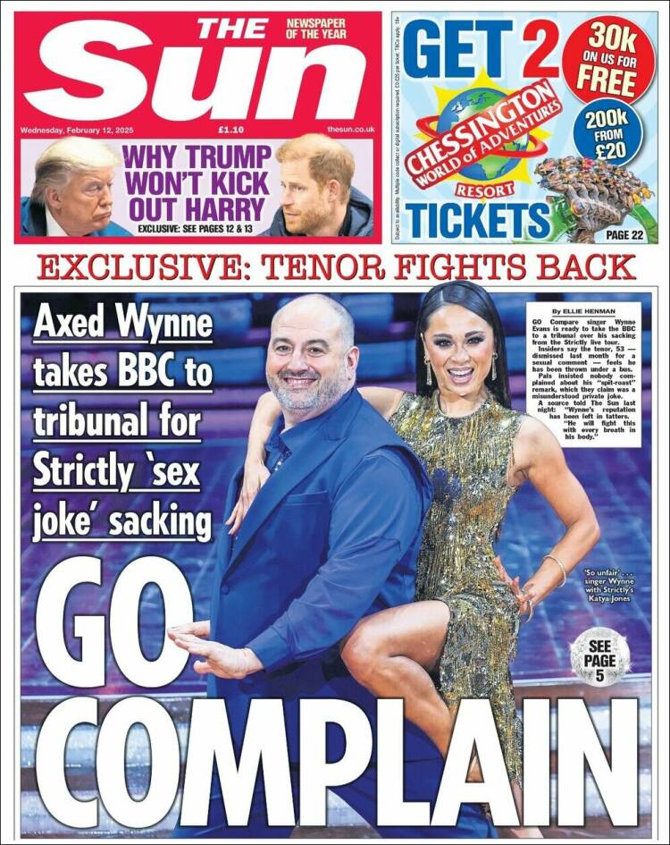 Portada de The Sun (United Kingdom)