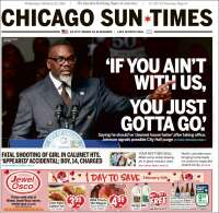 Portada de Chicago Sun-Times (USA)