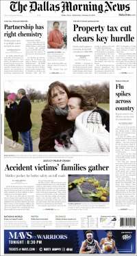 Portada de Dallas Morning News (USA)