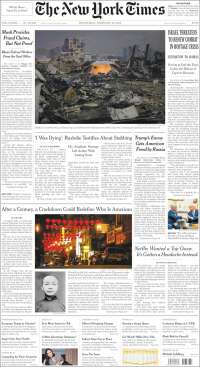 Portada de New York Times (USA)