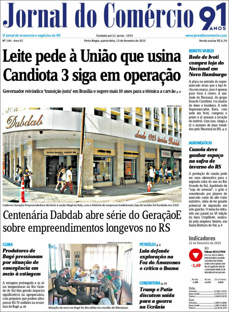 Portada de Jornal do Comércio (Brasil)