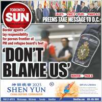 Portada de The Toronto Sun (Canadá)