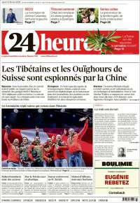 Portada de 24 Heures (Switzerland)