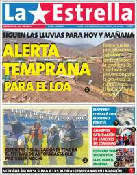 Portada de La Estrella de Tocopilla (Chili)