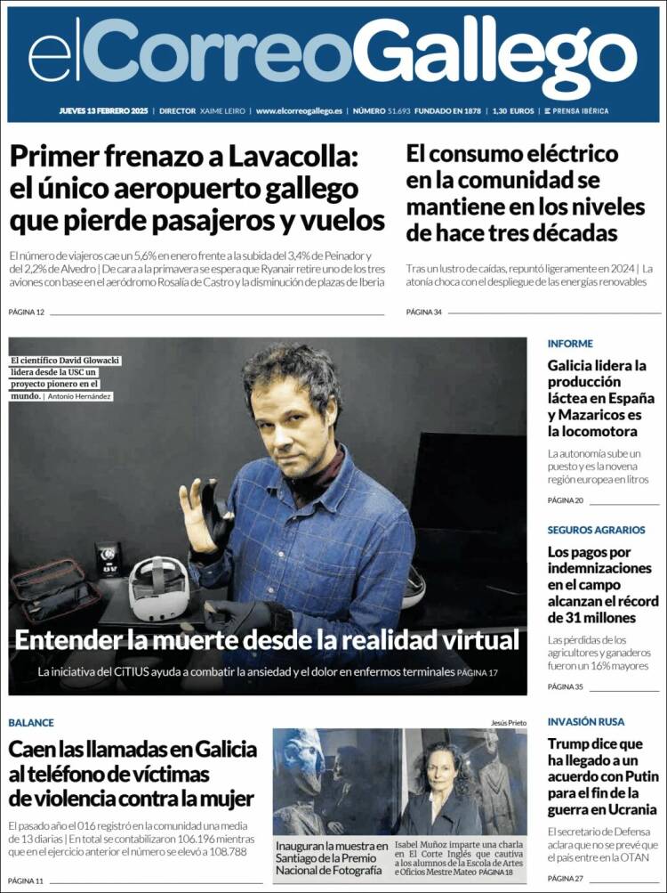 Portada de El Correo Gallego (Spain)