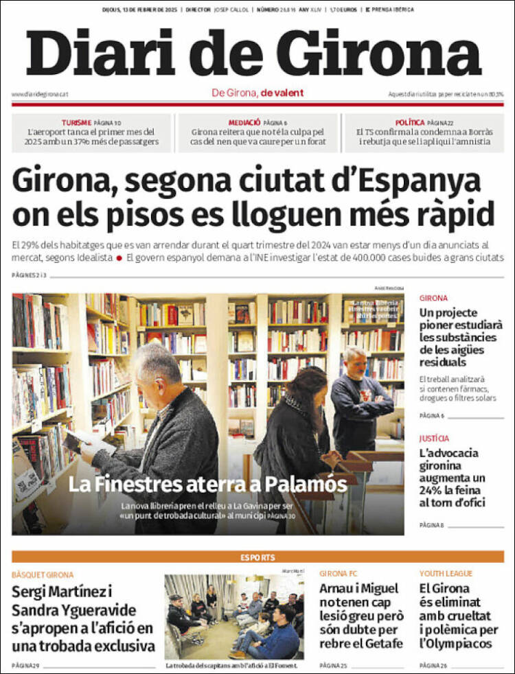 Portada de Diari de Girona (Spain)