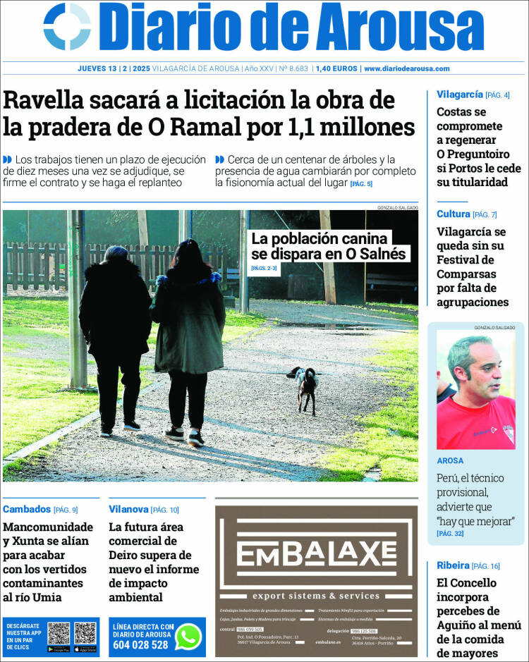 Portada de Diario de Arousa (Spain)