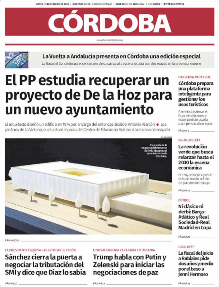 Portada de Diario de Córdoba (España)