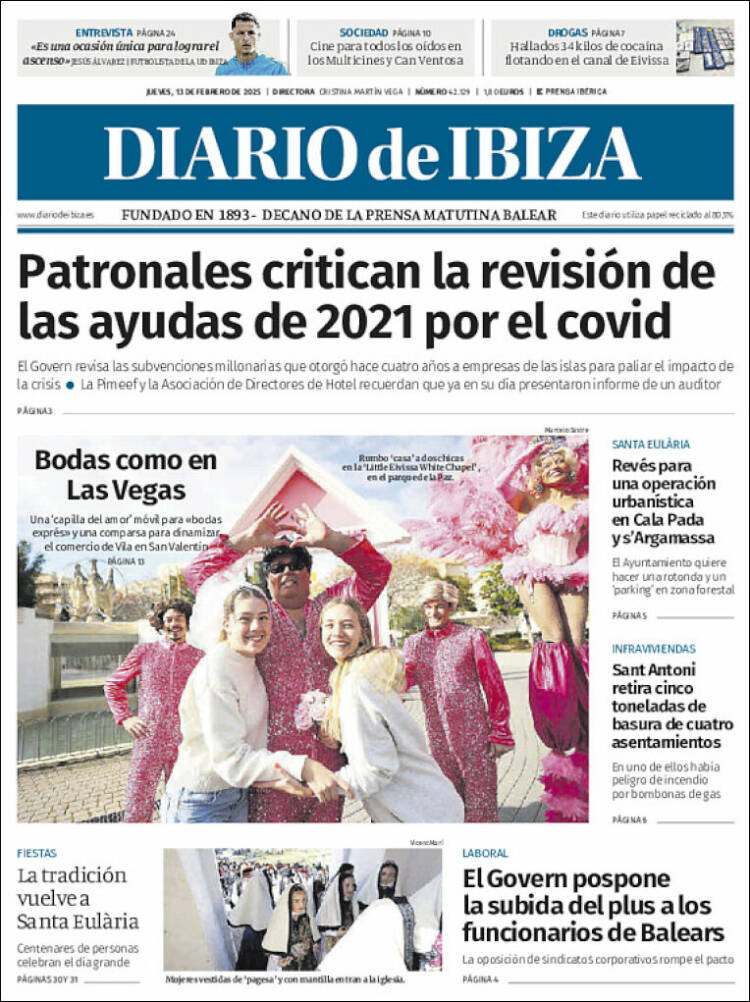 Portada de Diario de Ibiza (Espagne)