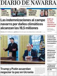 Portada de Diario de Navarra (Espagne)