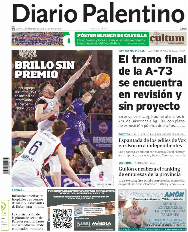 Portada de Diario Palentino (Espagne)