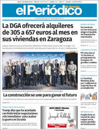 Portada de El Periódico de Aragón (Spain)