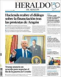 Portada de Heraldo de Aragón (Spain)