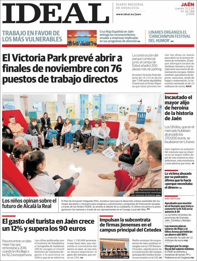 Portada de El Ideal de Jaén (Espagne)