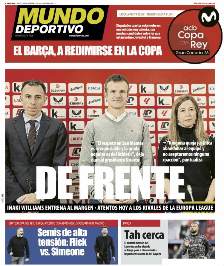 Portada de Mundo Deportivo Bizkaia (Spain)