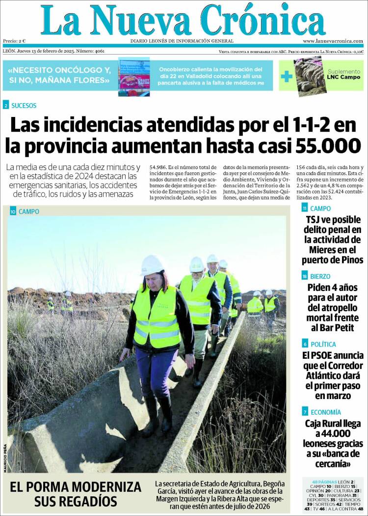 Portada de La Nueva Crónica (Spain)