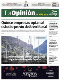 Portada de La Opinión de Málaga (Spain)