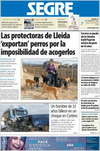 Portada de Segre  (Spain)