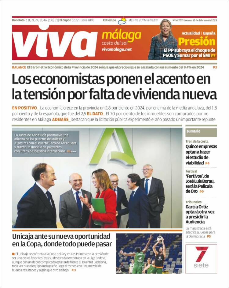 Portada de Viva Málaga (España)