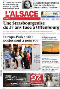 Portada de Journal L'Alsace (France)