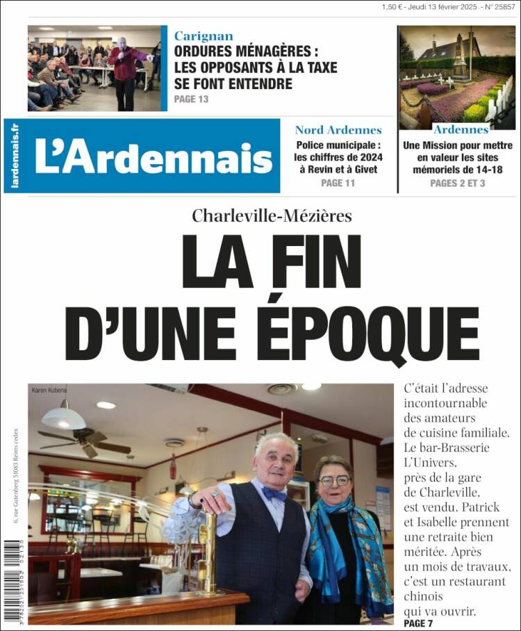 Portada de L'Ardenais (France)