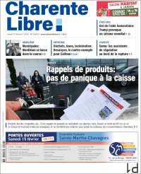 Portada de Charente Libre (Francia)