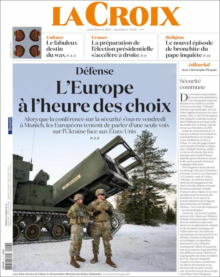 Portada de La Croix (Francia)