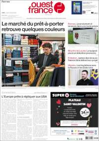 Portada de Ouest France (Francia)