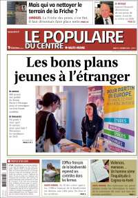 Portada de Le Populaire du Centre (Francia)