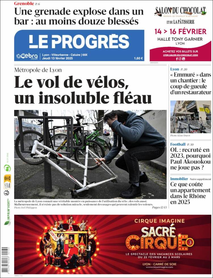 Portada de Progres de Fecamp (Francia)