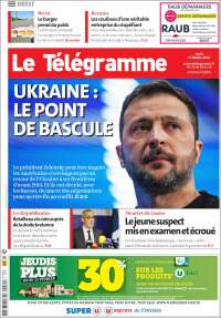 Portada de Télégramme (Francia)