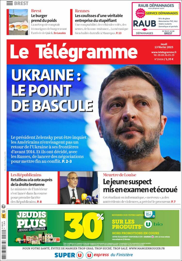 Portada de Télégramme (France)