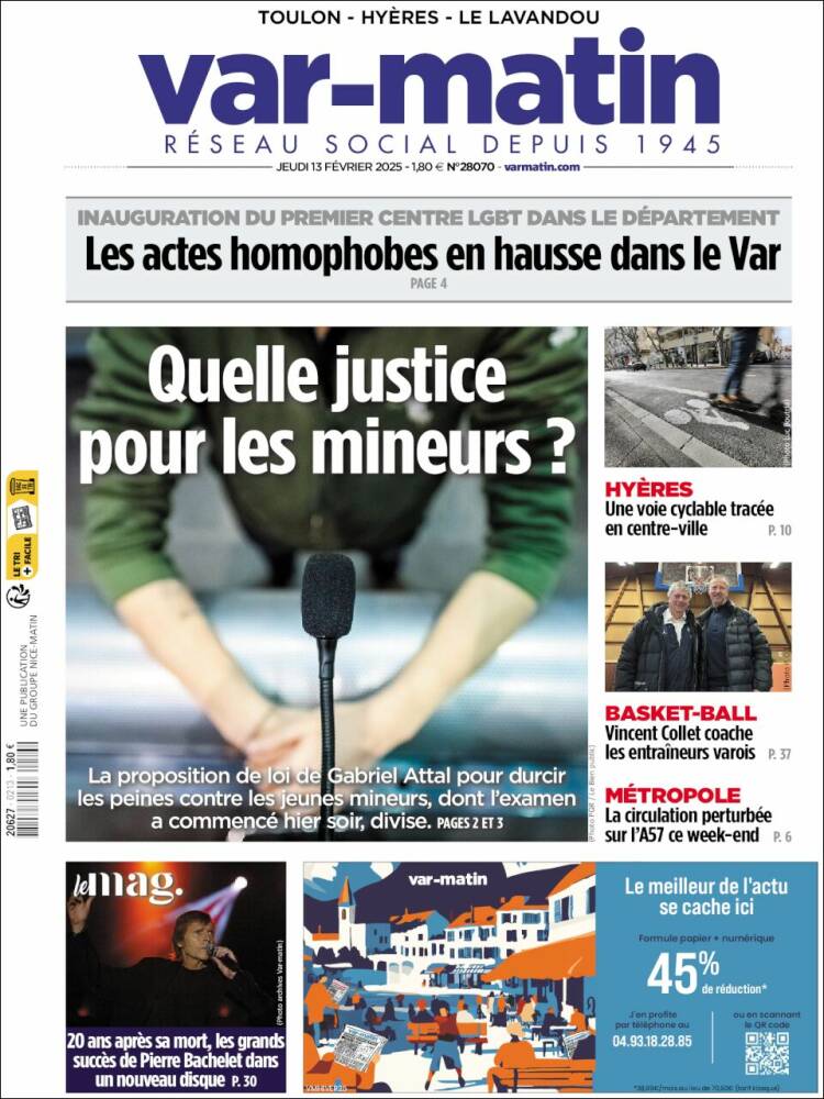 Portada de Var-Matin (France)