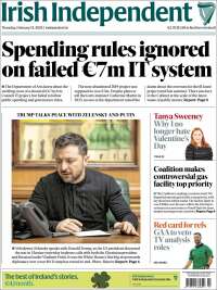 Portada de Irish Independent (Irlanda)