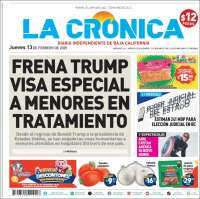 Portada de La Crónica de Baja California (Mexique)