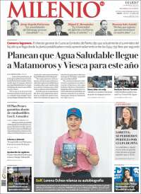 Portada de Milenio - Laguna (México)