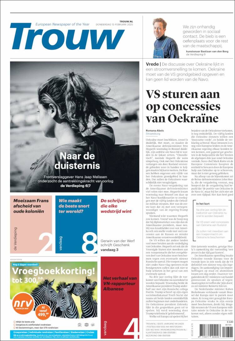 Portada de Trouw (Netherlands)